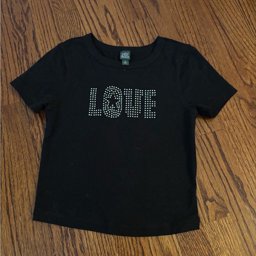 Target Black Women’s Tee with Studded 'LOVE' Design